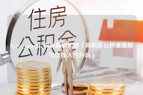 大连公积金离职代提（离职后公积金提取可以找人代办吗）